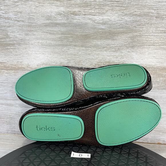 Tieks By Gavrieli Women’s Obsidian Black Patent Leather Ballet Flats Size 9 - Picture 8 of 8